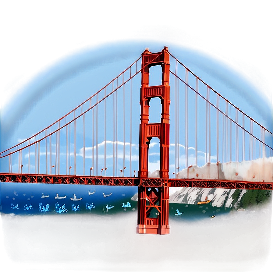 Golden Gate Bridge Panoramic View Png Uer