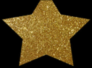 Golden Glitter Star Texture