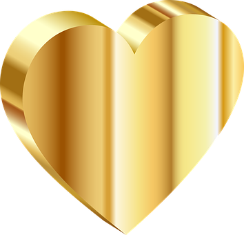 Golden Heart Icon