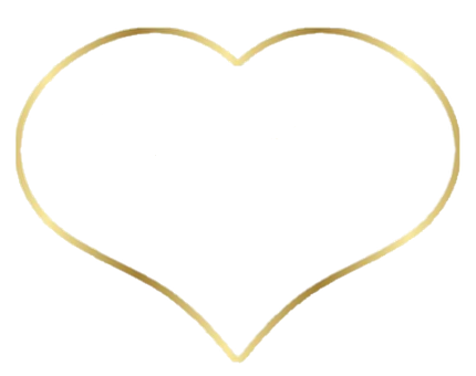 Golden Heart Outline