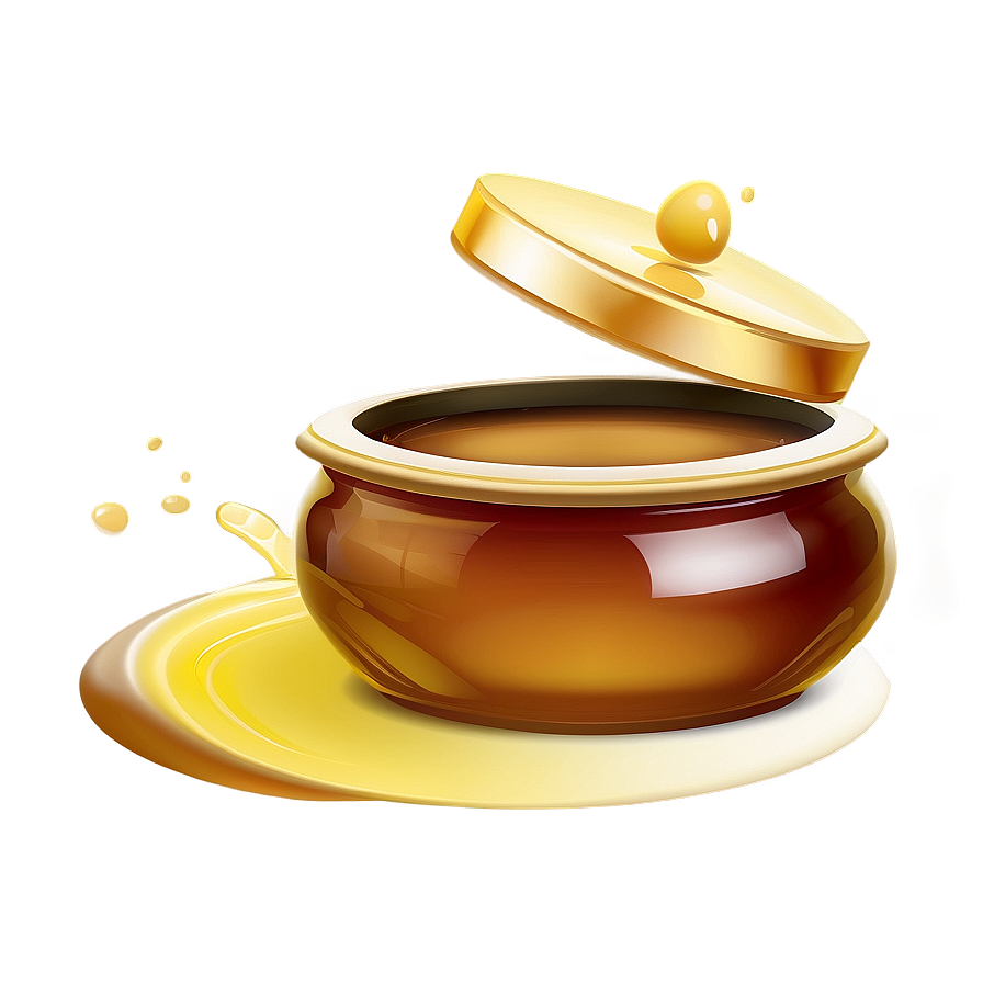 Golden Honey Jar Png 66