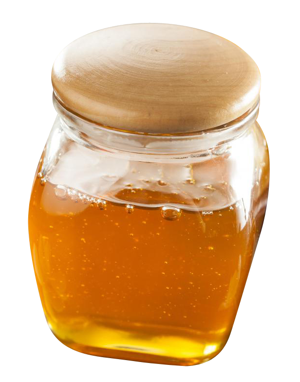 Golden Honey Jar Transparent Background