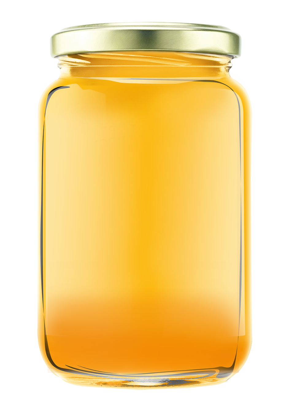 Golden Honey Jar Transparent Background.png