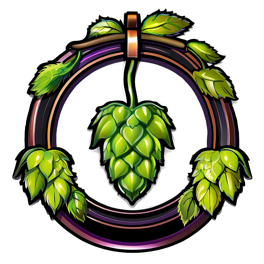 Golden Hops Emblem Png Ibs