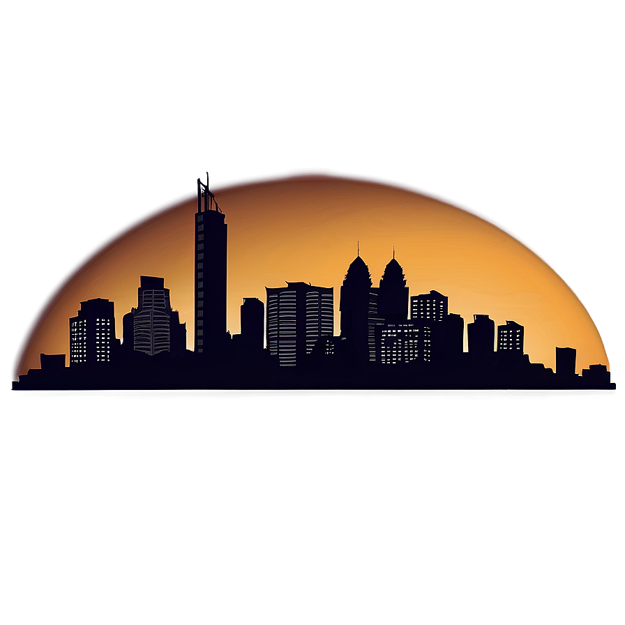 Golden Hour Skyline Png Ysj