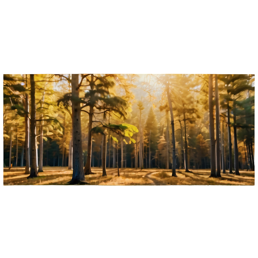 Golden Hour Woods Png Bia