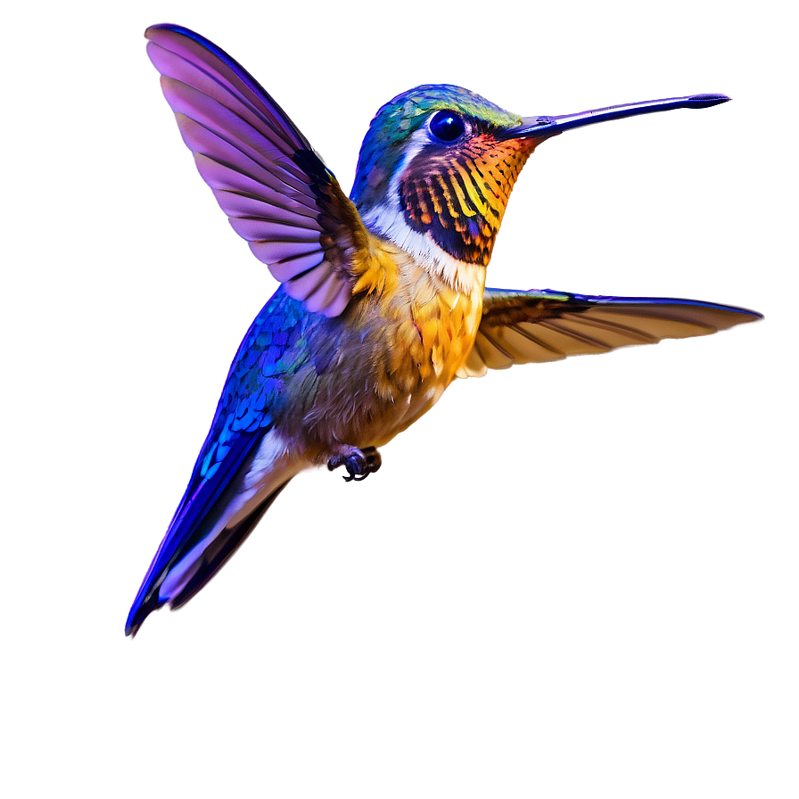 Golden Hummingbird Png Efq