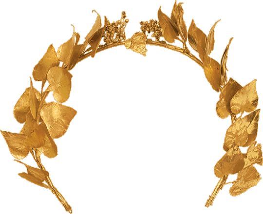 Golden Ivy Wreath Decoration