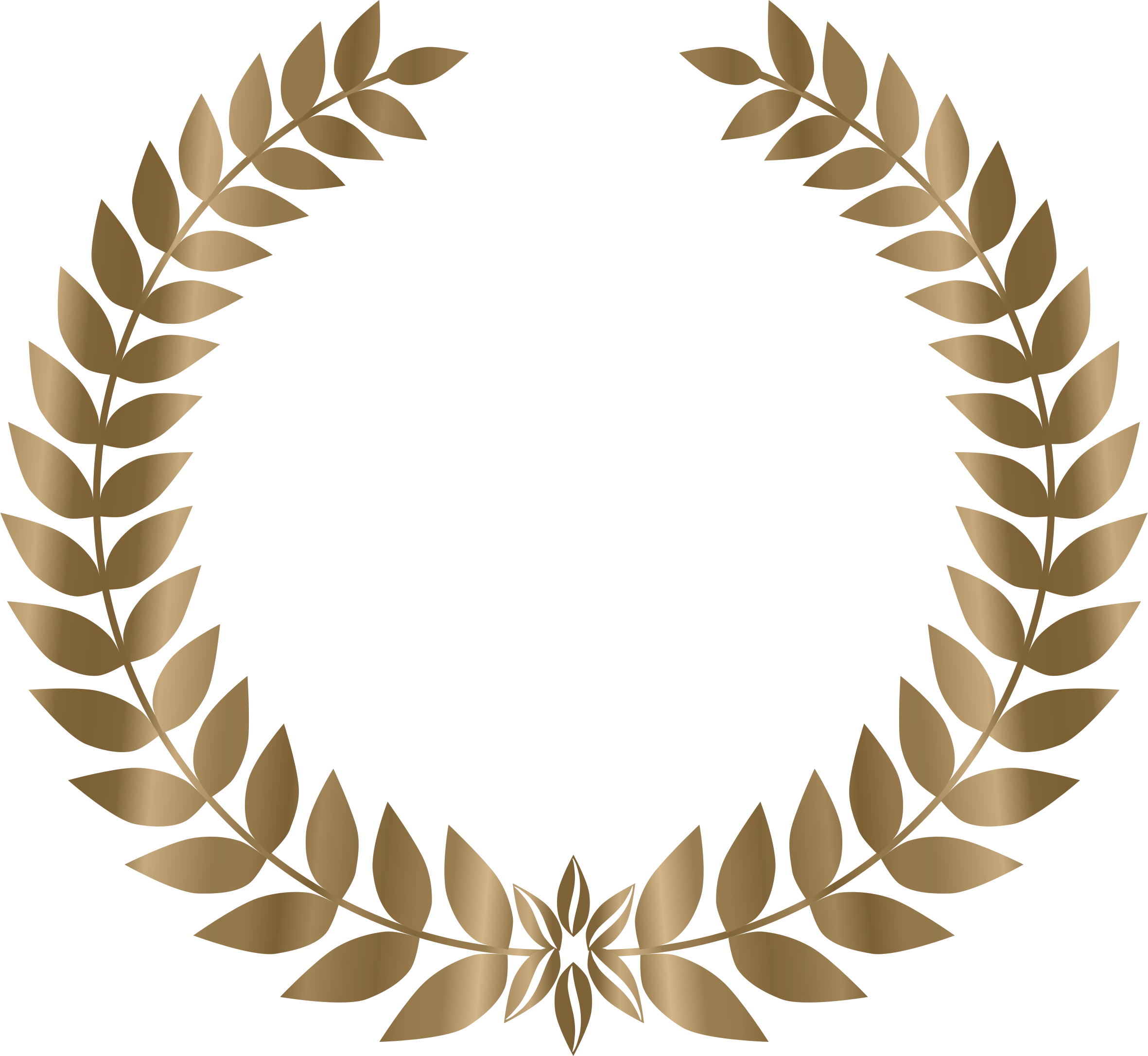 Golden Laurel Wreath Graphic