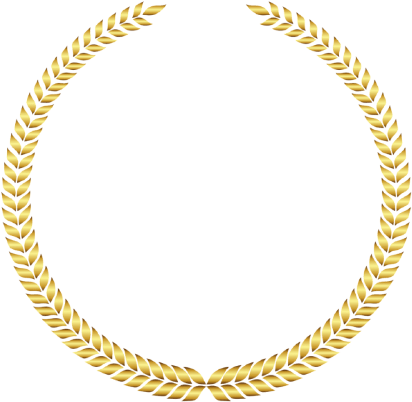 Golden Laurel Wreath Graphic