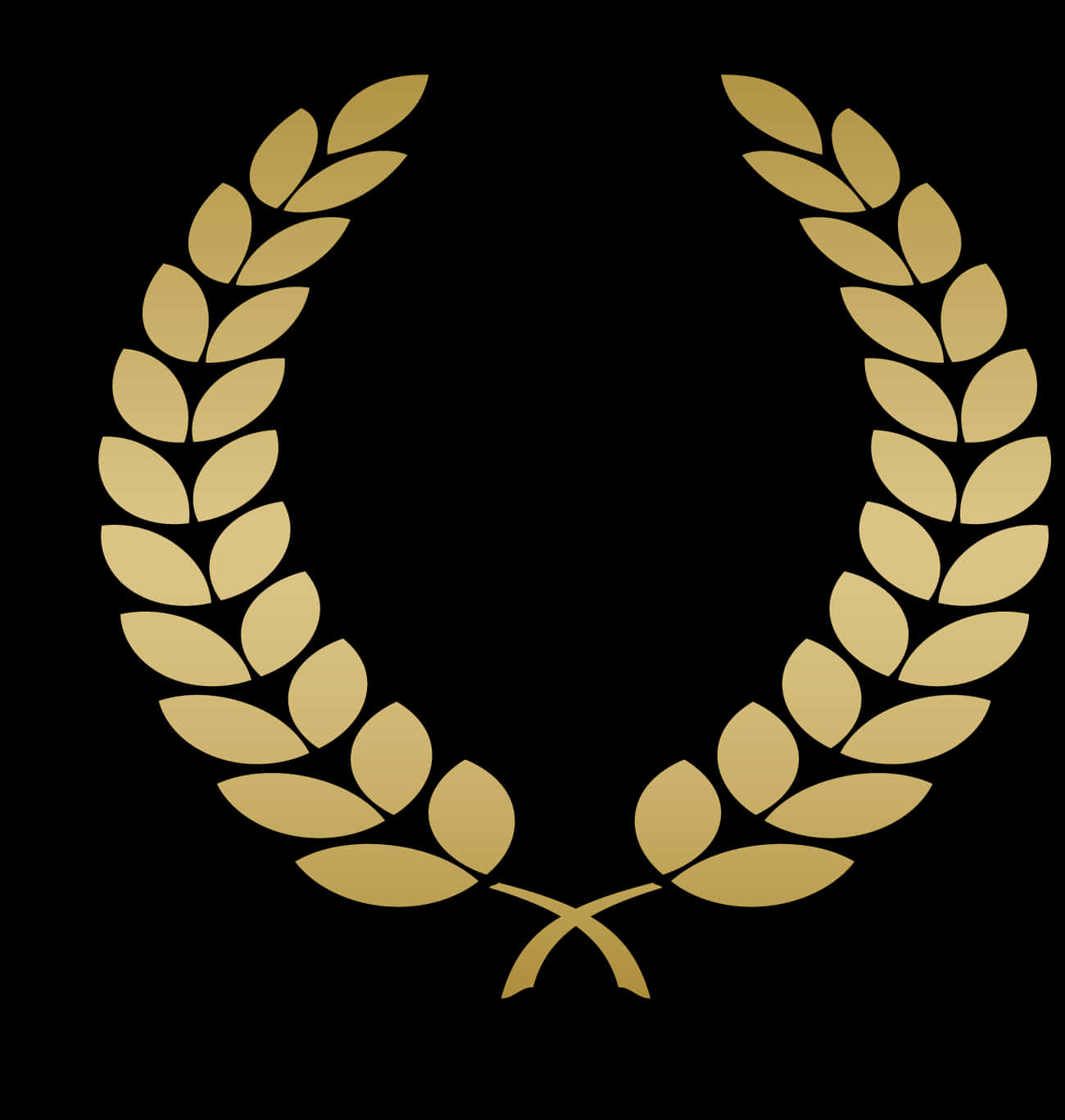 Golden Laurel Wreath Graphic