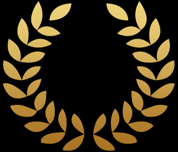 Golden Laurel Wreath Graphic