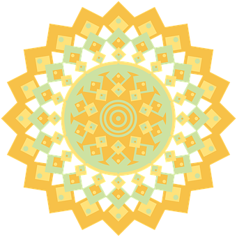 Golden Layered Mandala Art