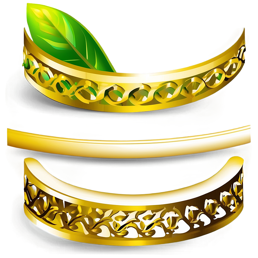 Golden Leaf Crown Design