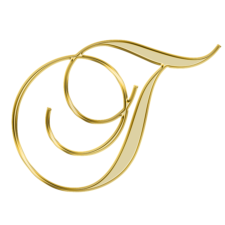 Golden Letter D Design