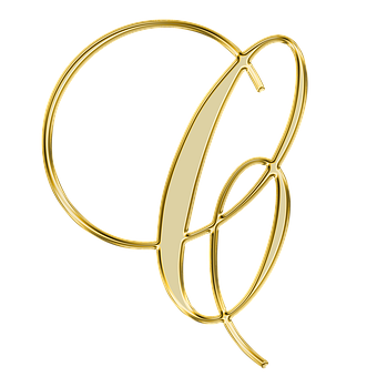 Golden Letter D Design