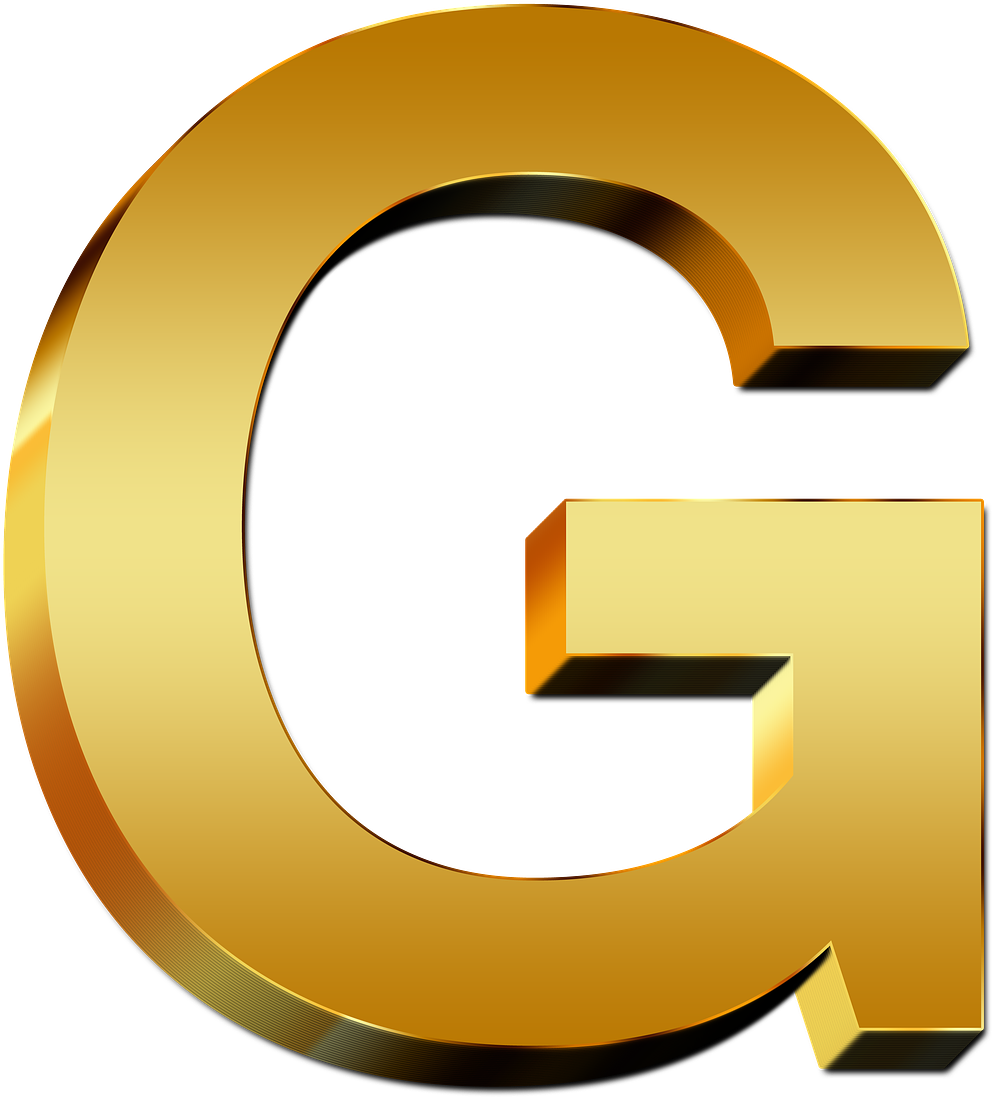 Golden Letter G Graphic