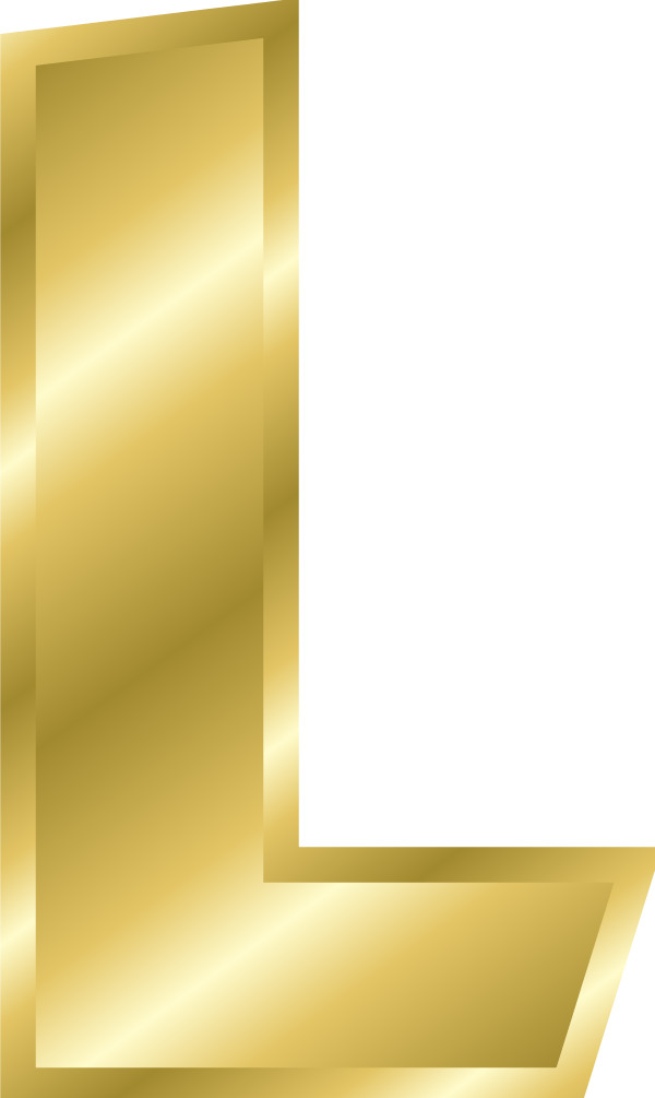 Golden Letter L Graphic