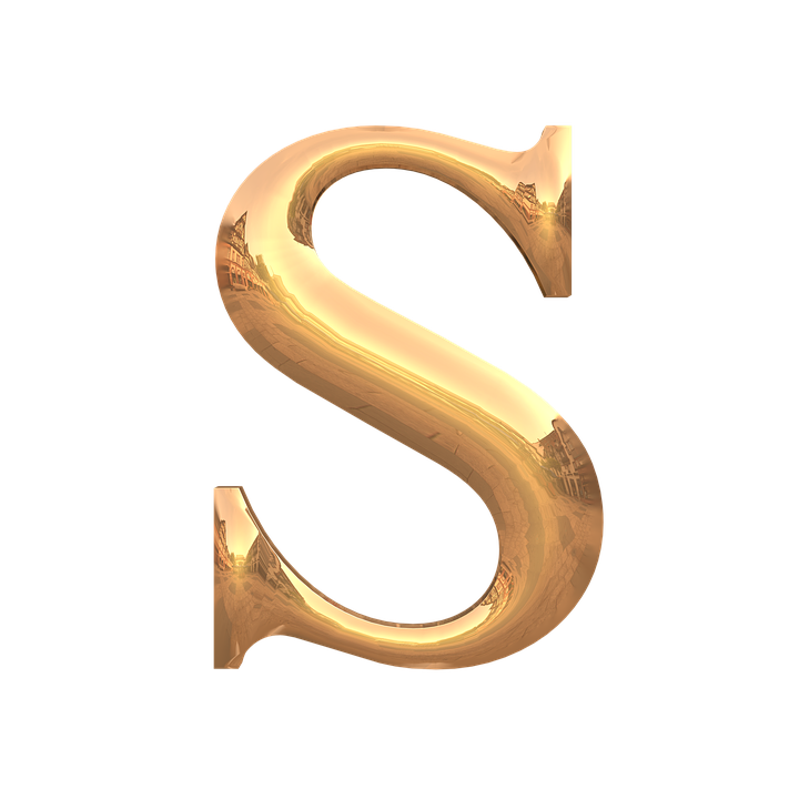 Golden Letter S