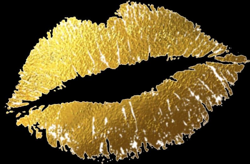 Golden Lipstick Kiss Texture