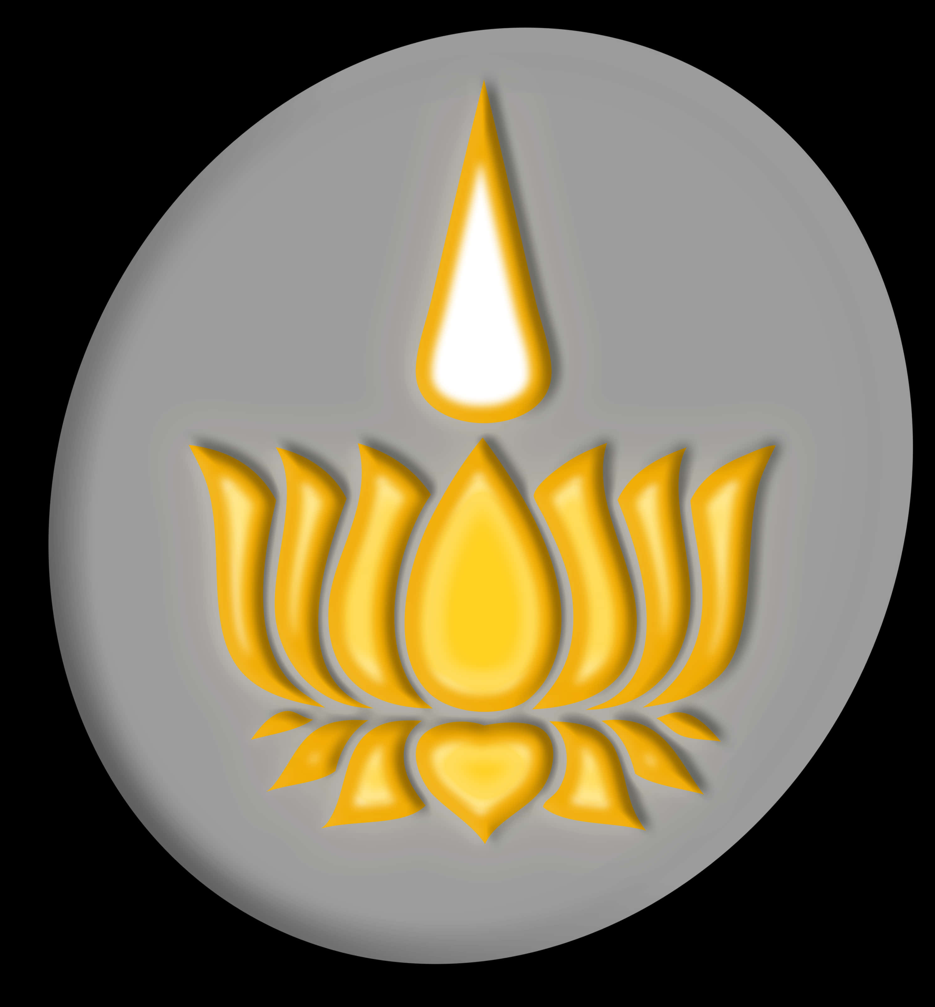 Golden Lotus Icon