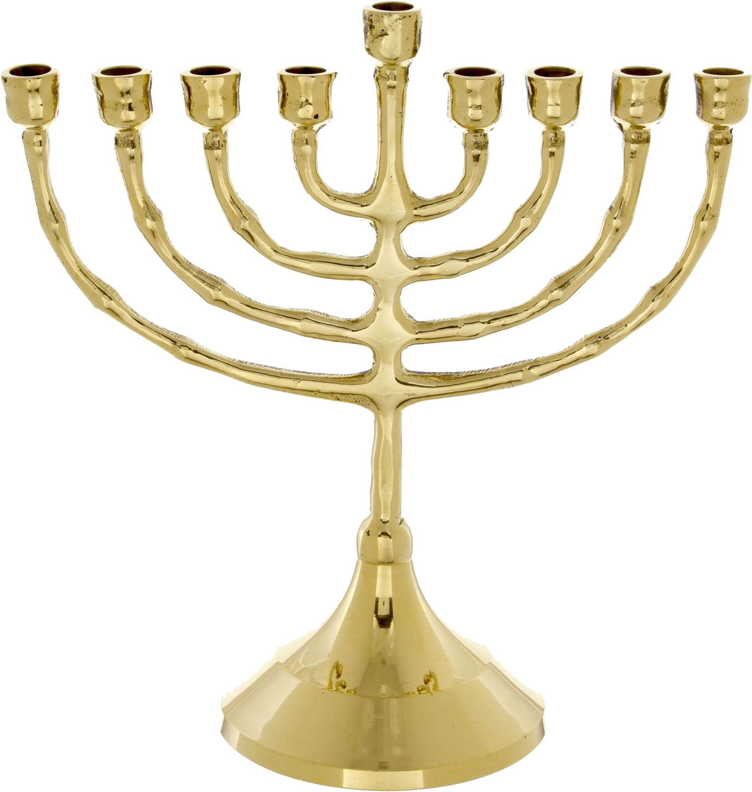 Golden Menorah Hanukkah Celebration