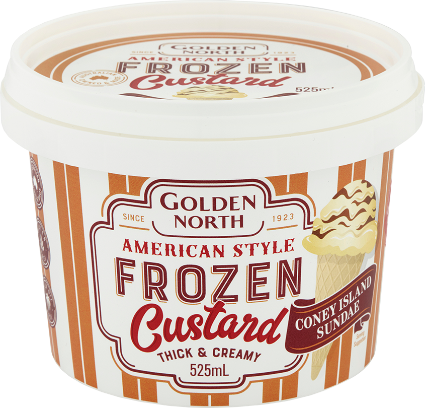 Golden North Frozen Custard Container