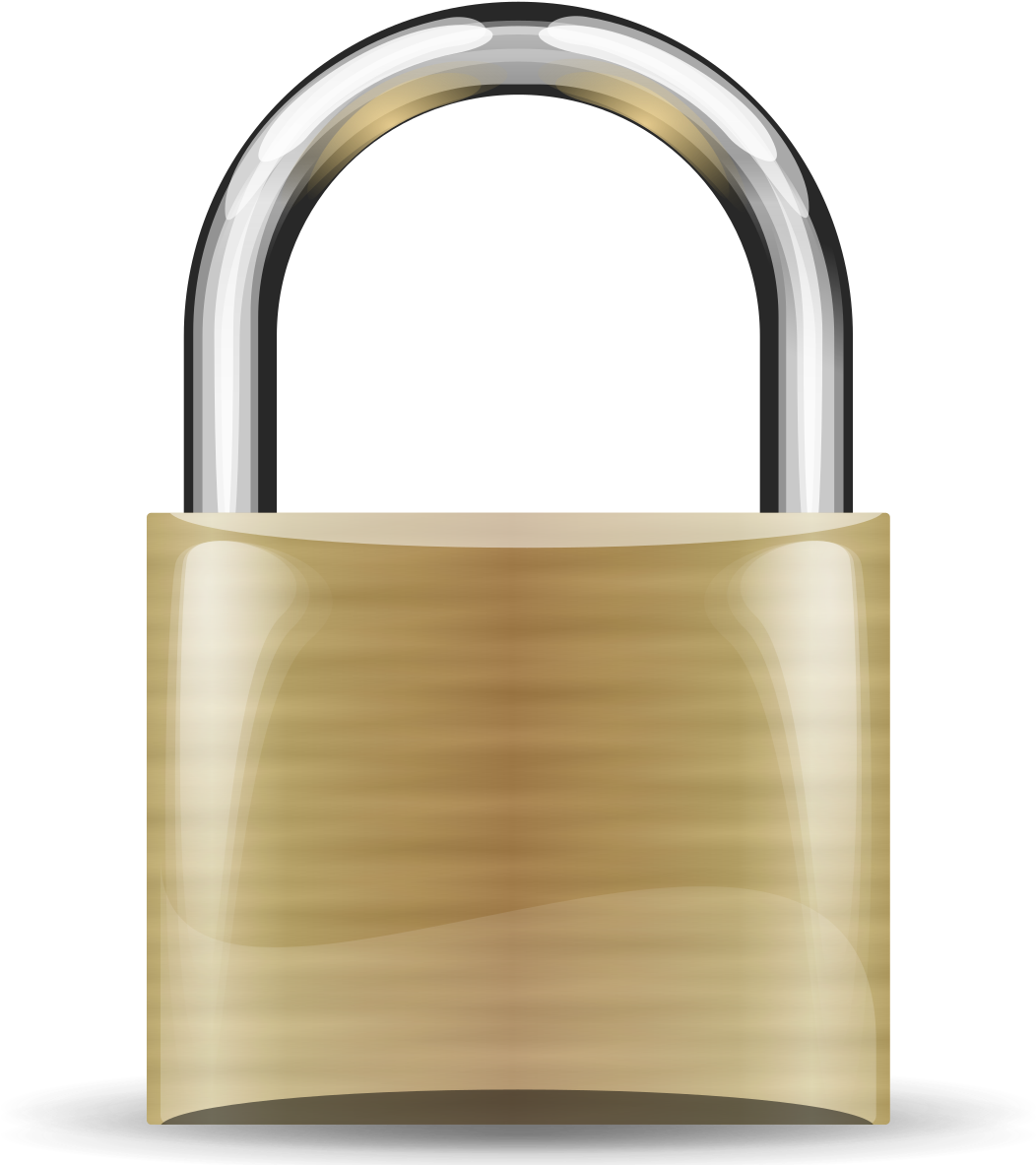 Golden Padlock Graphic