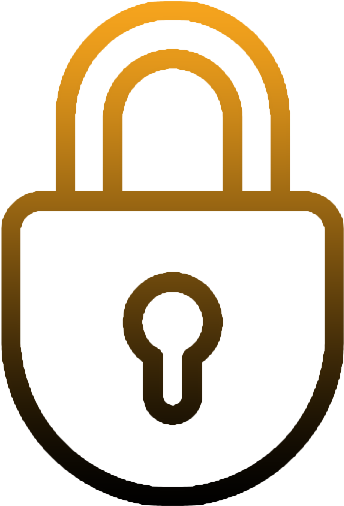 Golden Padlock Icon