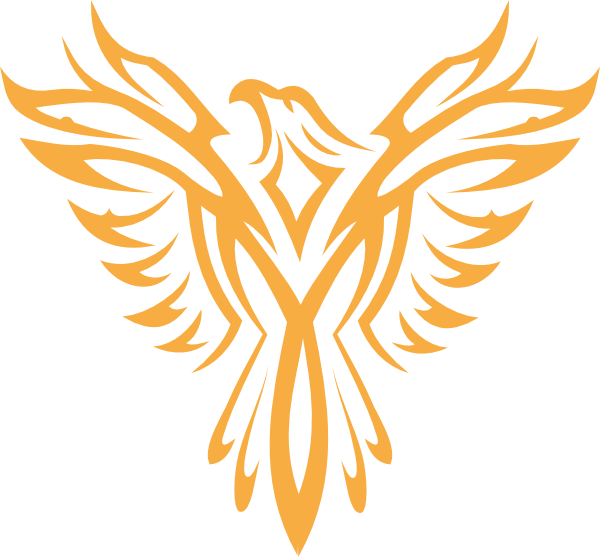 Golden Phoenix Silhouette