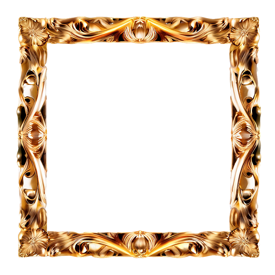 Golden Photo Frame Png Ahe