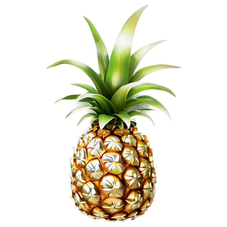 Golden Pineapple Png 14