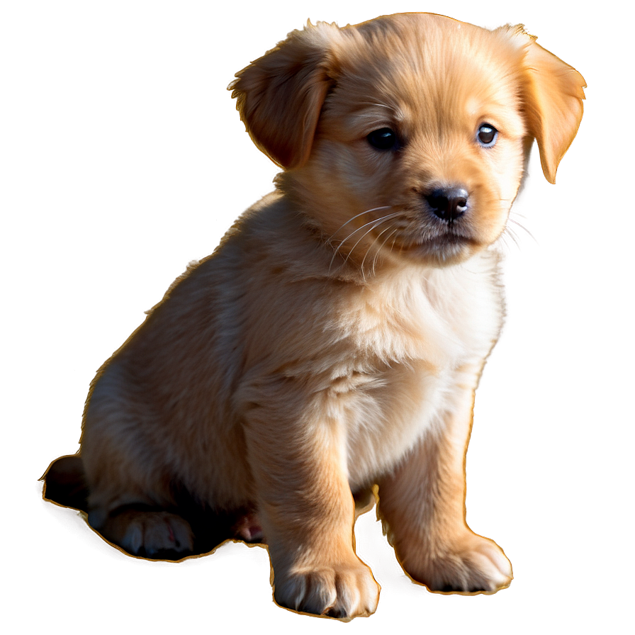 Golden Puppy Png Obh96