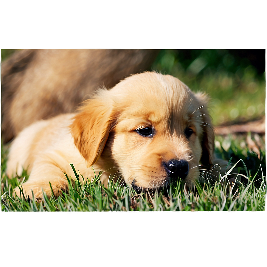 Golden Retriever Puppy Close-up Png Ucw49