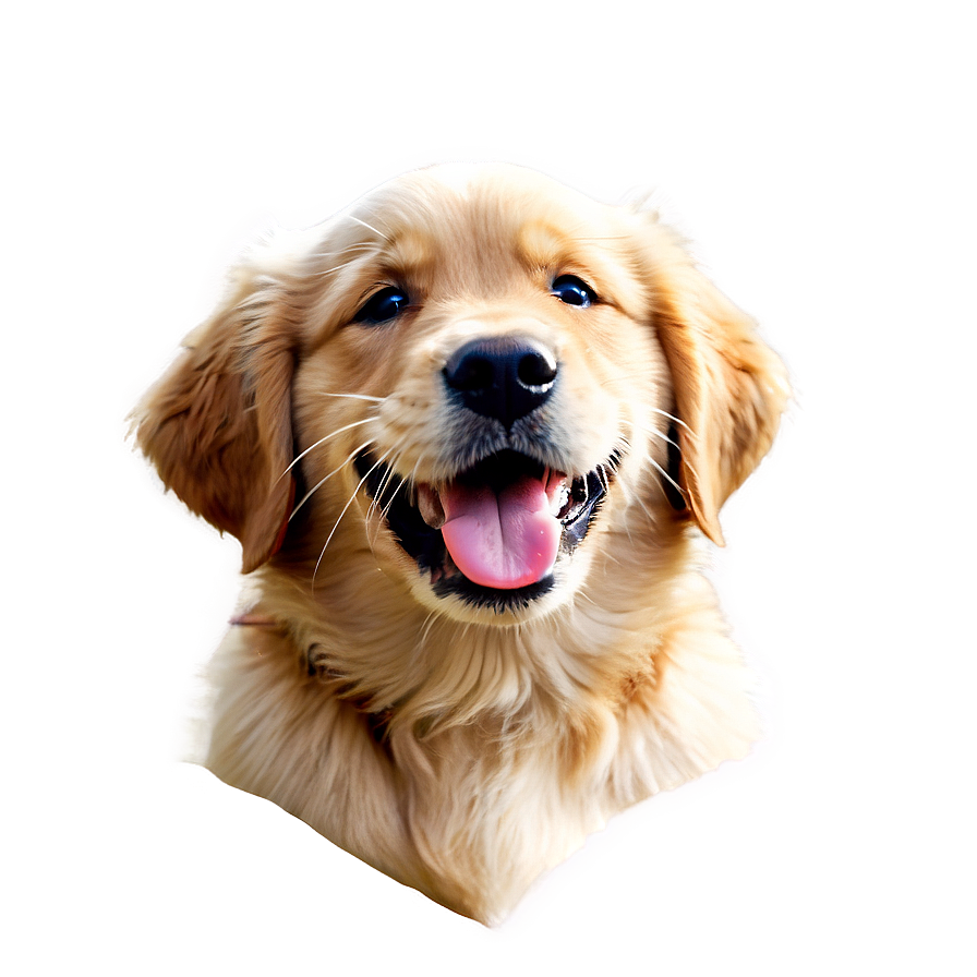 Golden Retriever Puppy Winking Png 06252024