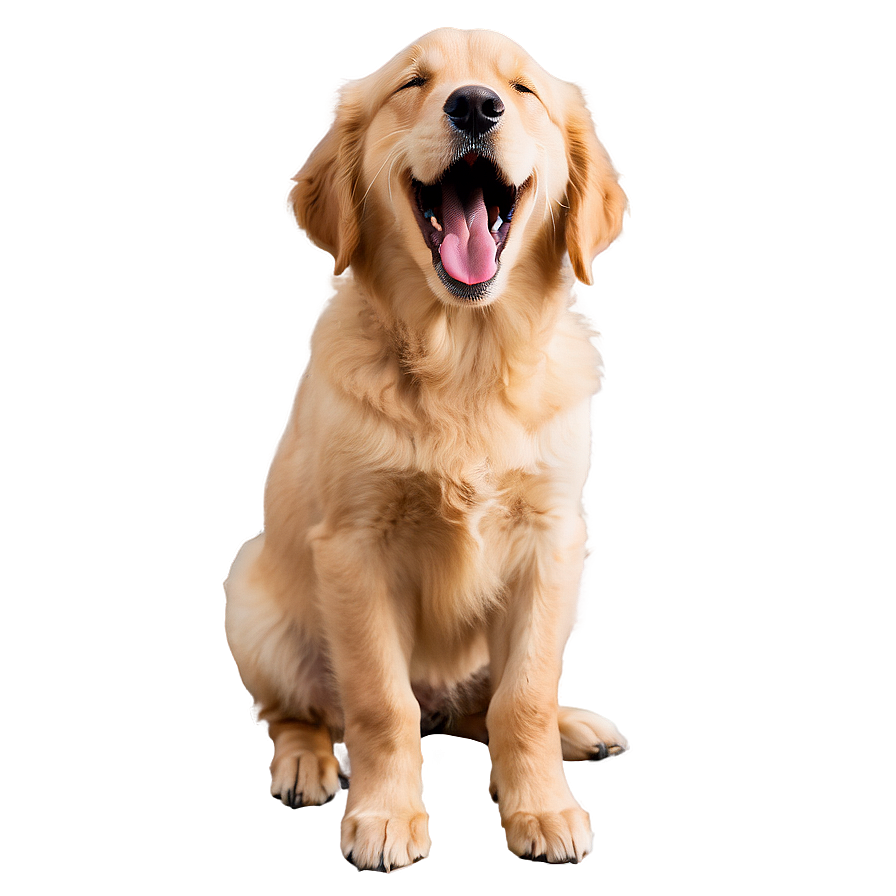 Golden Retriever Puppy Yawning Png Tfm72