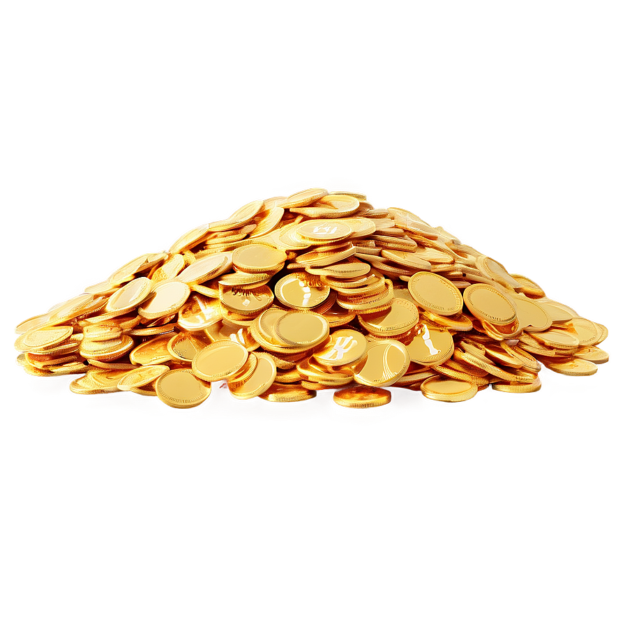 Golden Riches Pile Png 90