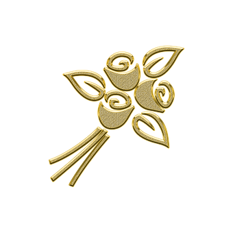 Golden Rose Bouquet Graphic