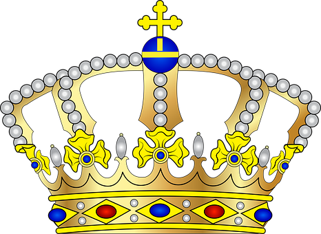 Golden Royal Crown Illustration