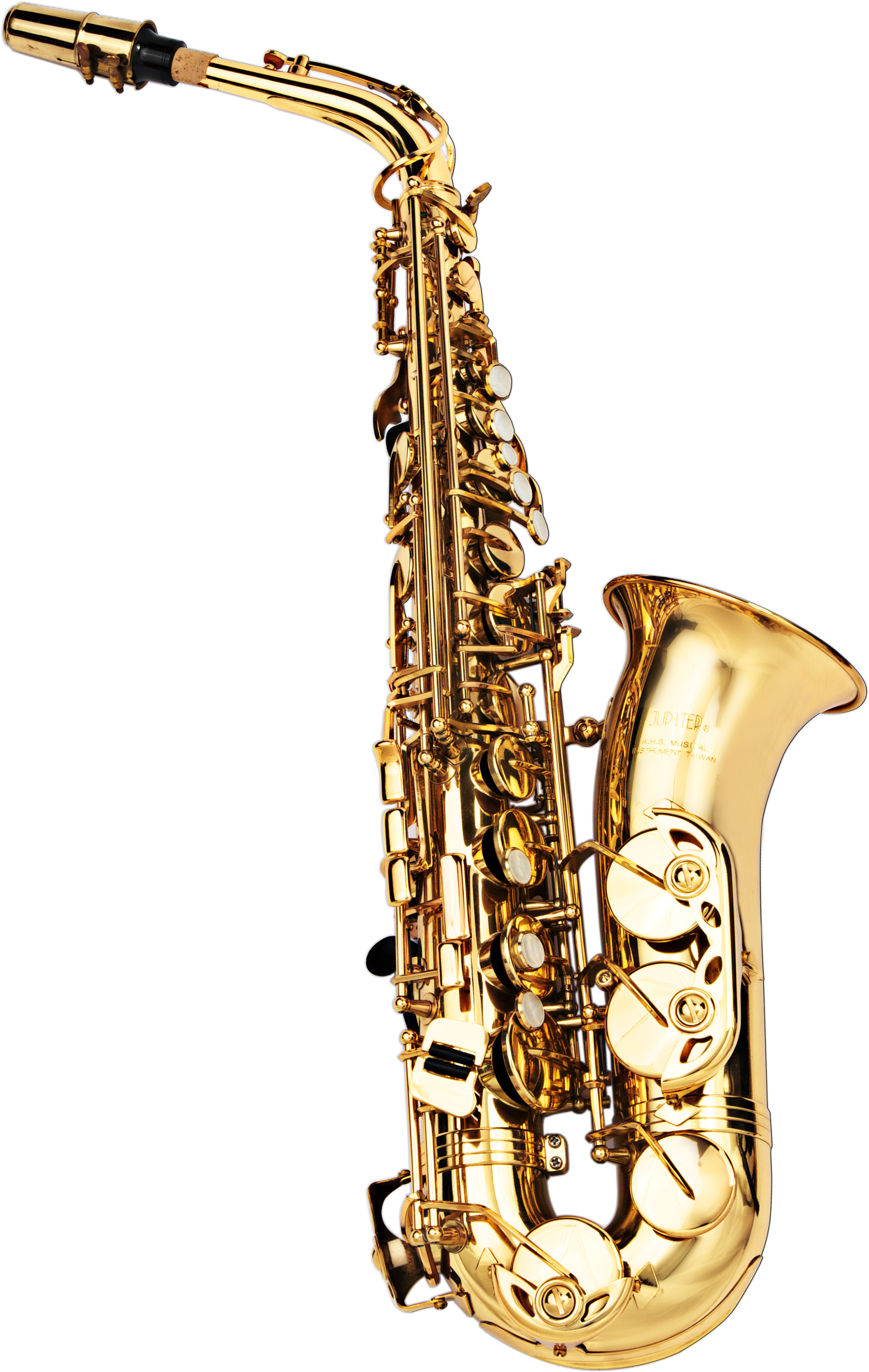 Golden Saxophone Isolated