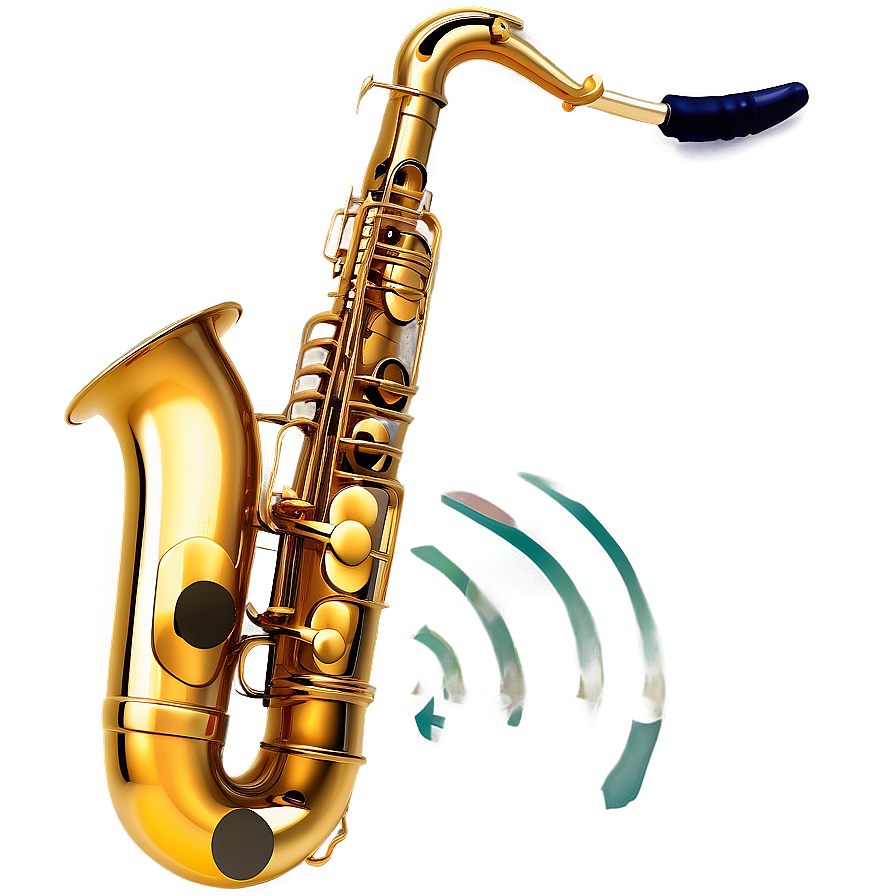 Golden Saxophone Jazz Png Vyq60