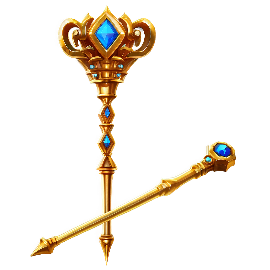 Golden Scepter Png 06282024