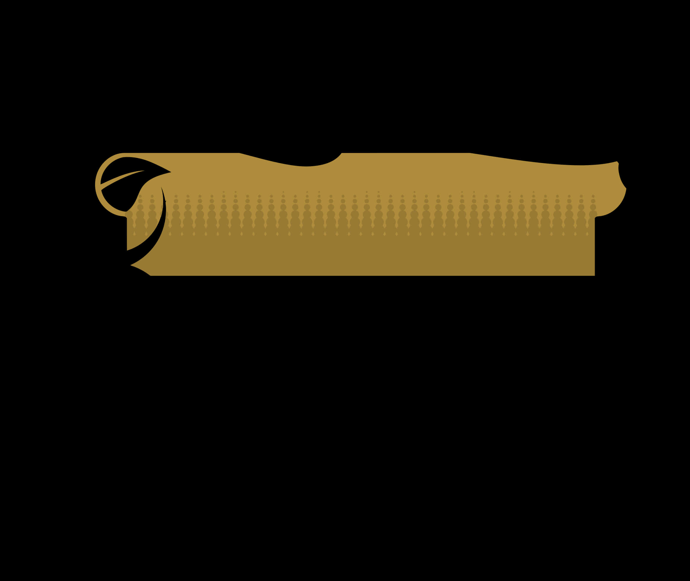 Golden Scroll Banner Graphic