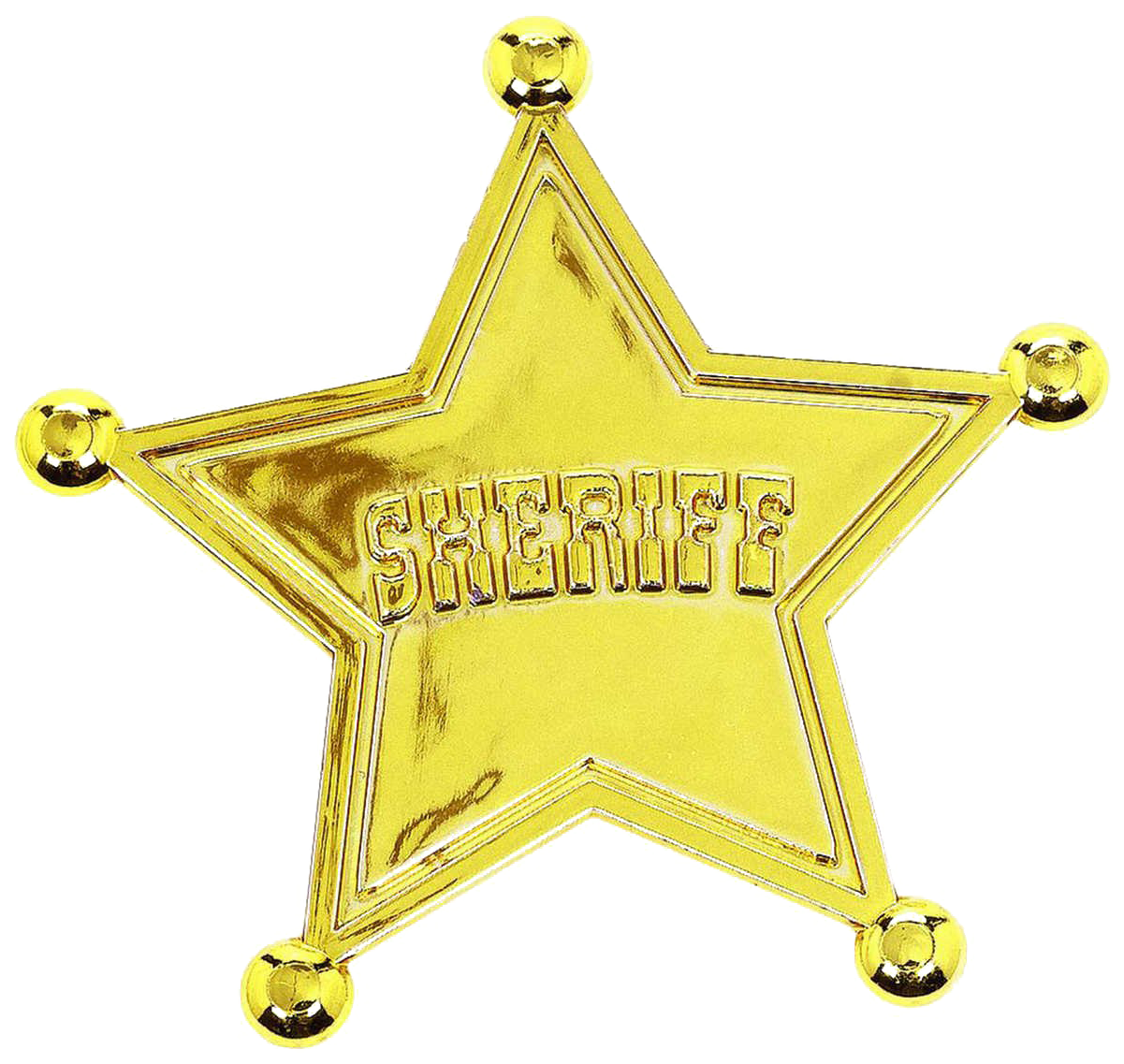 Golden Sheriff Badge