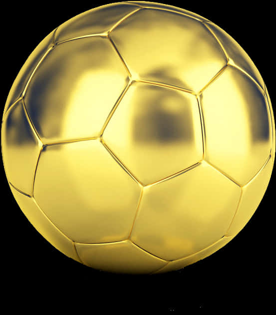 Golden Soccer Ball Image