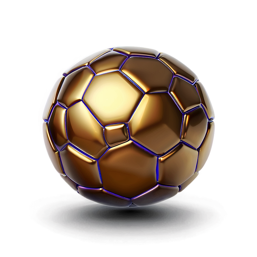 Golden Soccer Ball Png 06242024