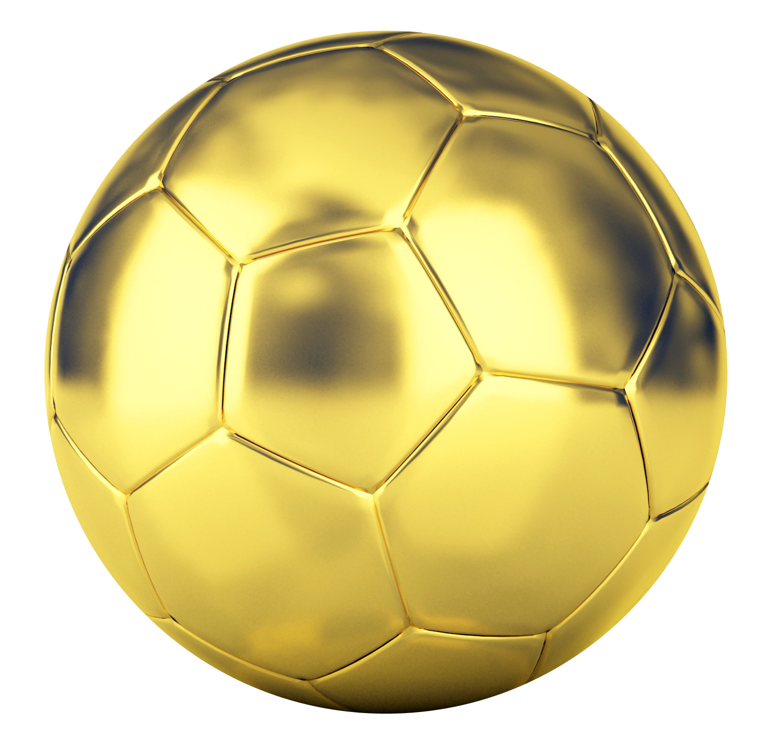 Golden Soccer Ball3 D Render