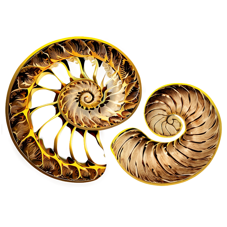 Golden Spiral Illustration Png 05232024