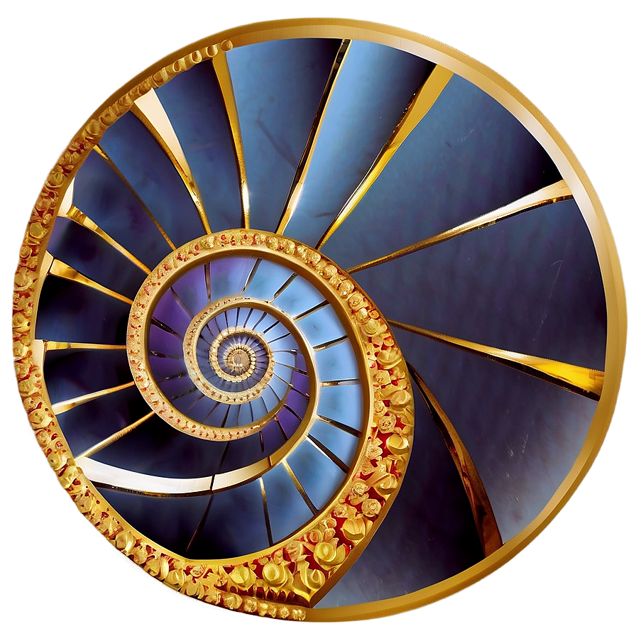 Golden Spiral Illustration Png 05232024