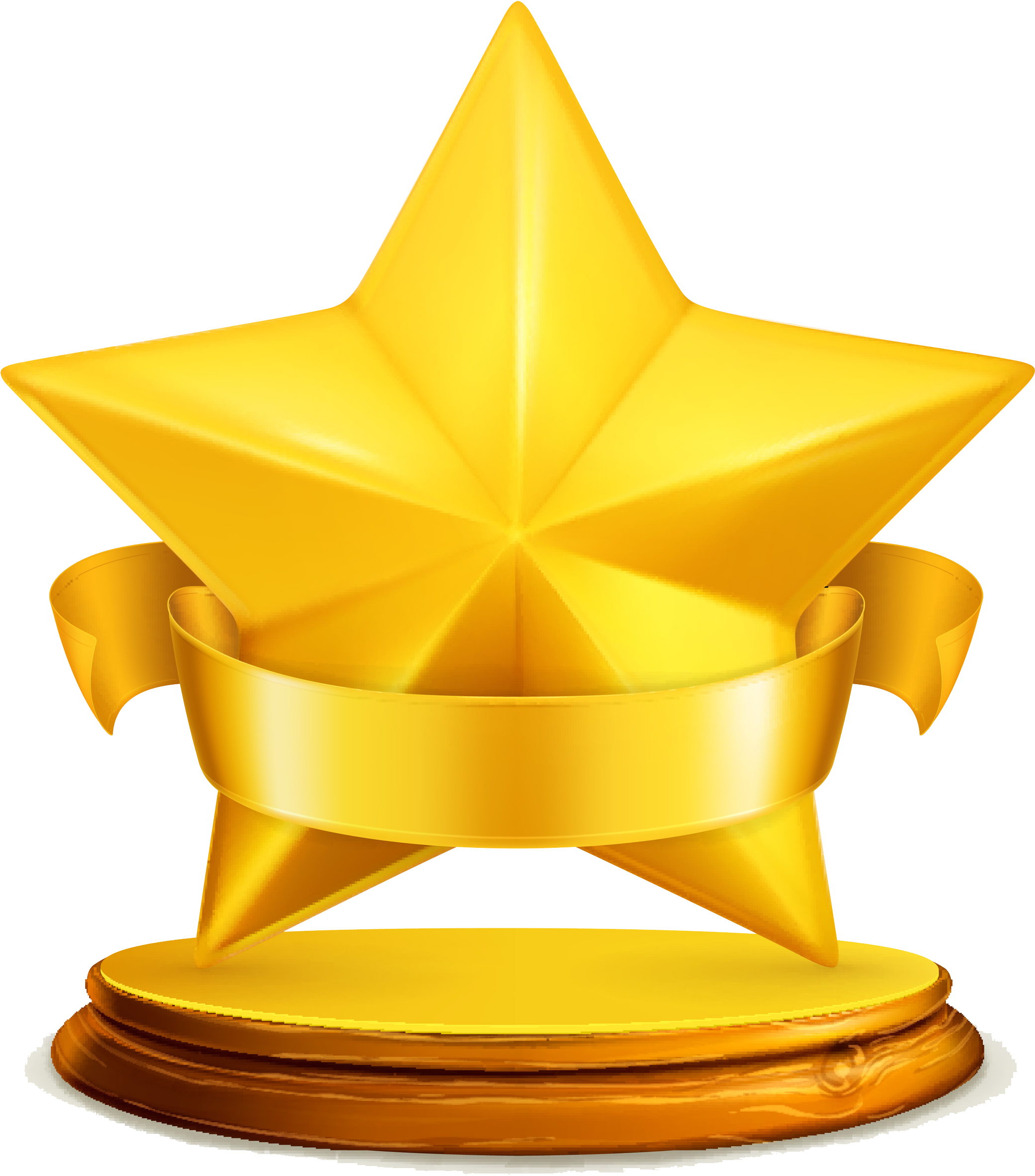 Golden Star Award Trophy